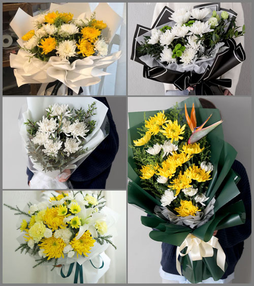 四川广安武胜县飞龙镇白事花束代送